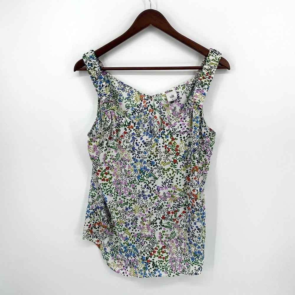 Cabi Women's Floral Rotation V-neck Tank Top Size M Style # 5917